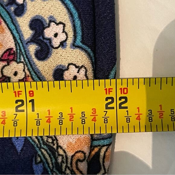 Chico’s Blue Pink Floral Print Party Date Night Dress NWOT Size 12P - Picture 14 of 16